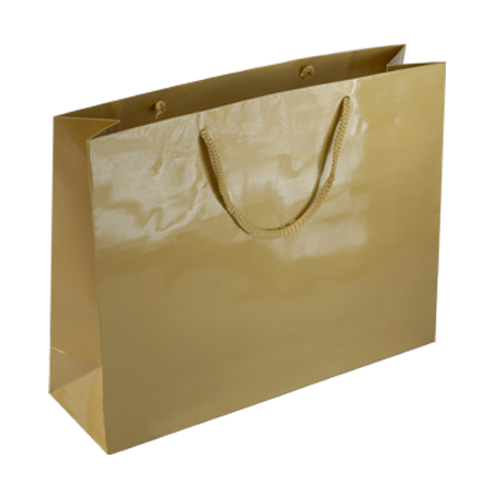 PGL87LG - Large Gold Gloss Laminated Paper Bags