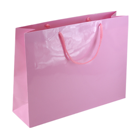 Download PPK88LG - Large Baby Pink Gloss Laminated Paper Bags