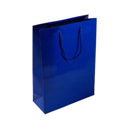 PBL84MG - Medium Royal Blue Gloss Laminated Paper Bags