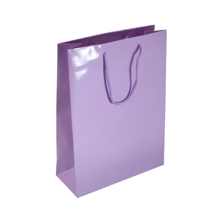 PLC91MG - Medium Lilac Gloss Laminated Paper Bags