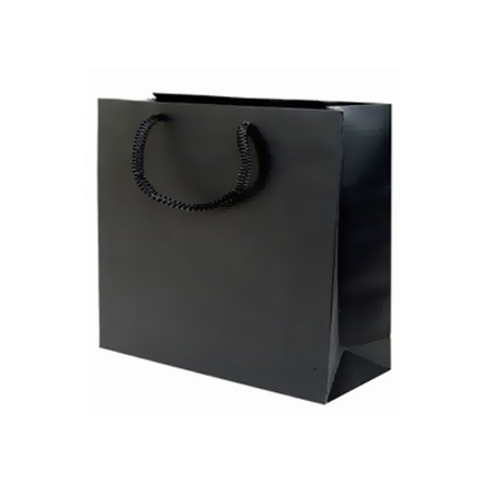 PBK85XMM - Medium Plus Black Matt Laminated Paper Bags