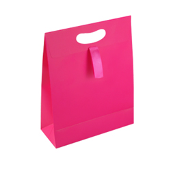 Dalmatian Dots Paper Gift Bag, Rose 5.5x3.25x8.5, 250 Pack